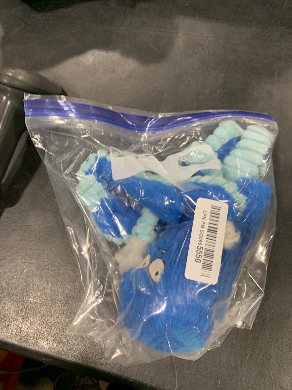 Photo 1 of LEGEND SANDY Tough Dog Toys, Stuffed Chew Large Dog Toys to Keep Them Busy, Interactive Squeaky Tug of War Doggie Toy, Crinkle Blue Octopus