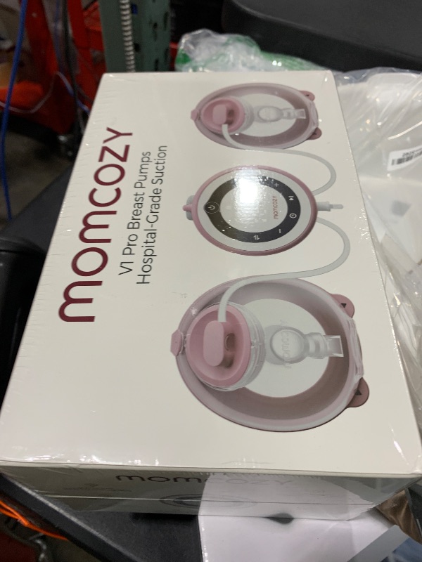 Photo 1 of Momcozy Breast Pump V1 Pro Hospital-Grade, Hands-Free & Portable Wearable Pump, Upgraded Electric Pump with 3 Fine-Tuned Rhythms|15 Levels, Come with Leak-Proof DoubleFit Flange, Cozy Red.