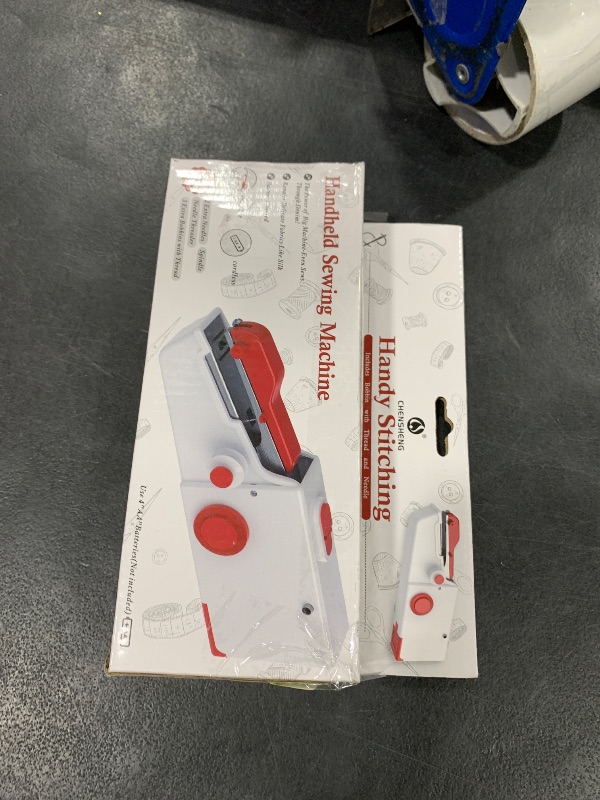 Photo 1 of Handheld Sewing Machine, Quick Sew Mini Portable Electric Sewing Machine For Beginners Adults, Easy To Use Suitable for Sewing Clothes, Fabrics, Cutains, Family Travel, DIY
