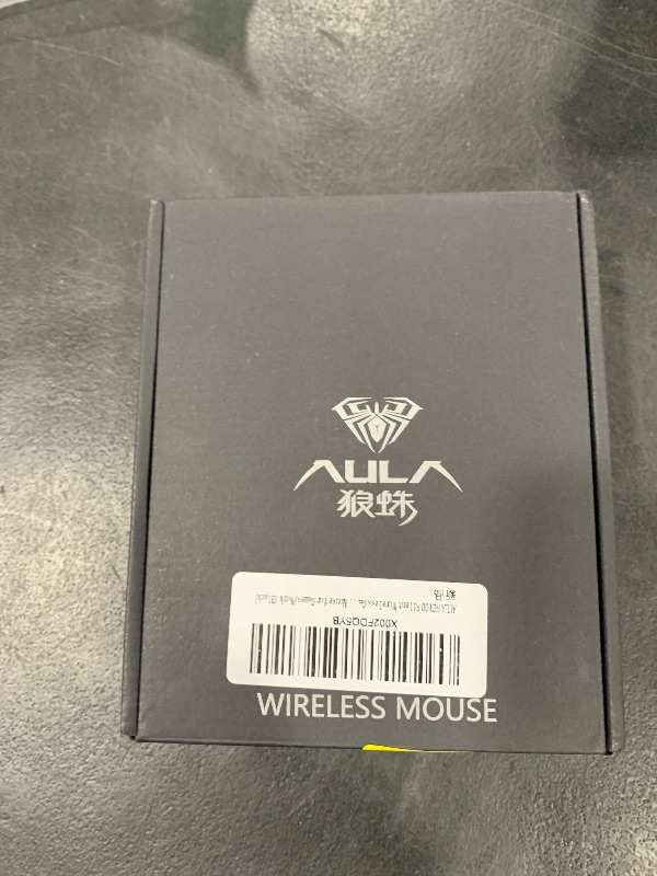 Photo 1 of AULA SC100 Silent Wireless Gaming Mouse Rechargeable, with Side Buttons, LED Backlit, DPI Adjustable, 2.4G Wireless Optical Computer Mice Punk Cool Mouse for Games/Work (Black)