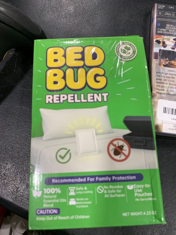 Photo 1 of 12 Pack Natural Bed Bug Repellent Pouches, Plant Based Long-Lasting 2 Month Protection Against Bedbugs, Dust Mites & Fleas, Safe for Mattress, Luggage, Furniture & Travel, No Residue Non-Toxic Formula