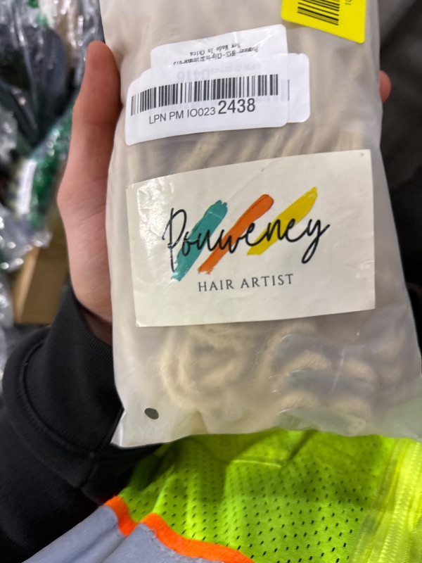 Photo 1 of Pouweney 8PCS Clip in Dreadlock Extensions, 24 inch Synthetic Clip-in Dreads Extensions Handmade Soft Thin 0.6cm Width Dreadlocks(blonde, Clip-in 32 Strands)