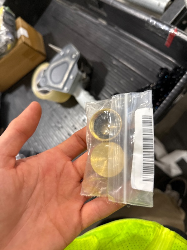 Photo 1 of Hourleey Brass Garden Hose End Caps, 2 Pack 3/4" Female End Cap, Garden Hose End Caps with 2 Washers