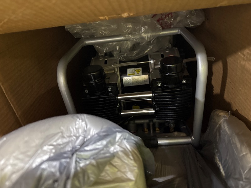 Photo 1 of California Air Tools 10020CAD 2.0 HP Ultra Quiet and Oil-Free Air Compressor, 10 Gallon Steel Tank with Wheels, 70 dBA Noise Level, Auto Drain Valve