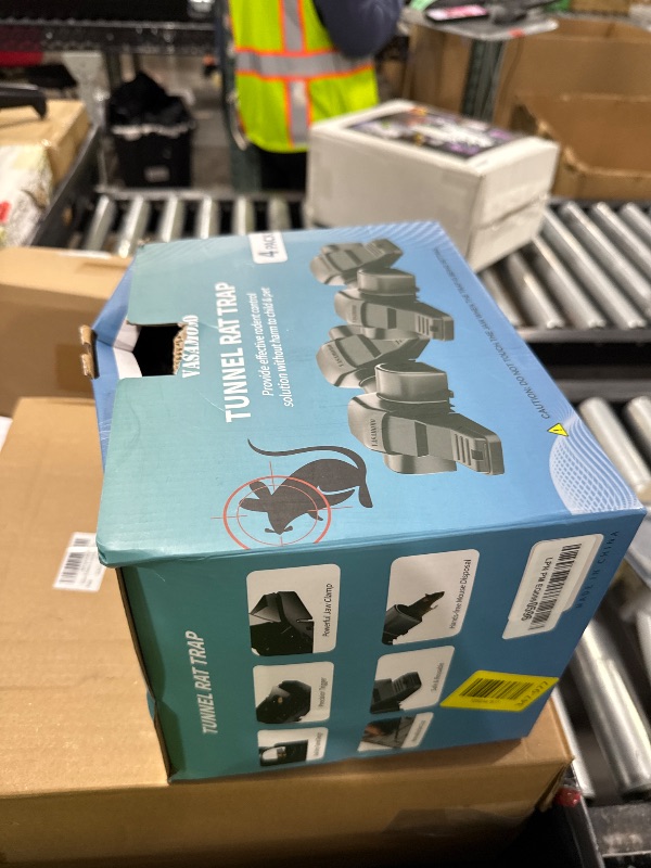 Photo 1 of VASAMOMO Large Rat Trap, Humane Dual-Entry Tunnel Traps for Rat, Mice & Chipmunks, Instant Kill Rodent Snap Trap with Sensitive Trigger and Powerful Jaws, for Both Indoor & Outdoor,Pack of 4