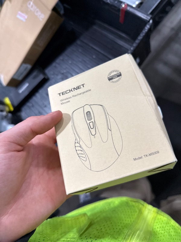 Photo 1 of TECKNET Wireless Mouse Rechargeable, 2.4G USB-A Silent Mouse, Quiet Click, 6 Adjustable 4800 DPI, Cordless Computer Mice, Ergonomic Mice for Laptop, 6 Buttons for Chromebook, Ergo Grip - Black