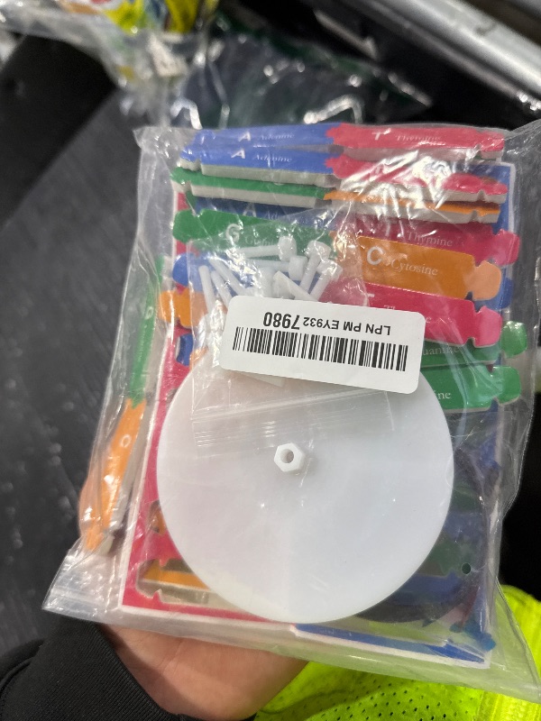 Photo 1 of DNA Kit Self Double Helix Model kit Assembling DNA Display Stand Double Helix Model Human Genes Learning Toy Biological Teaching DNA Helix Model Aid Science DNA Models Molecular Model Kit