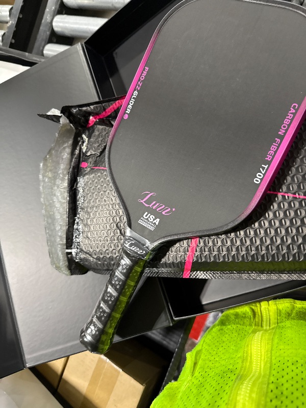 Photo 1 of Luzz Pickleball Paddle, Thermoformed Glider T700 Carbon Fiber Pickleball Paddles Friction Surface Exceptional Spin and Power 16mm Composite Pickle Ball Rackets for Players