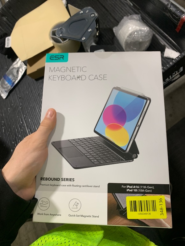 Photo 1 of ESR iPad 11th(A16, 2025)/10th Gen Case with Keyboard, Magic Keyboard for iPad 10.9", Case with Floating Cantilever Stand, Springy Backlit Keys, Multi-Touch Trackpad, Rebound Series, Black