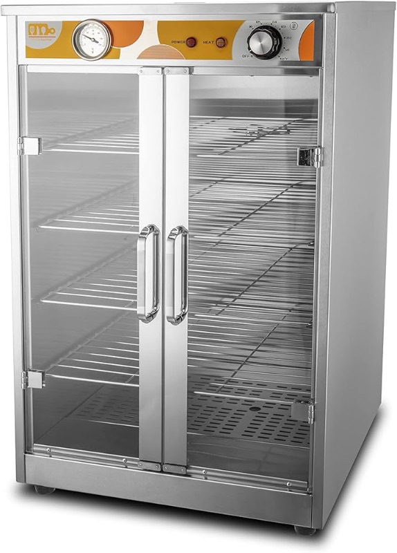 Photo 1 of 5-Shelf Electric Catering Hot Box Food Warmer Accommodating up to (10) 15" Pizza Boxes, Countertop Heated Holding Cabinet for Pretzels, Warming Machine for Home Commercial Use, 120V 600W