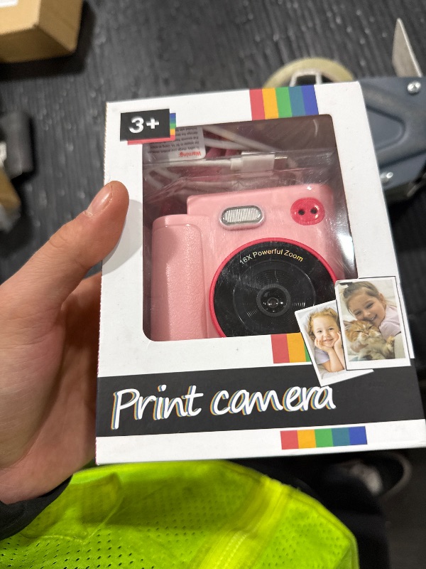 Photo 1 of Kids Camera Instant Print 1080P Front Rear Dual Selfie - Kids Digital Camera with Video Games, 32GB & 5-Color Print Paper/ 250 Photos,Easy to Use & Great Toys Gifts for Boys Girls, Ages 3-12