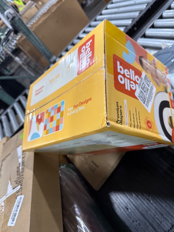 Photo 1 of Hello Bello Premium Newborn Diapers, Honeysuckle Designs, 76ct Club Box, Hypoallergenic and Extra Absorbent
