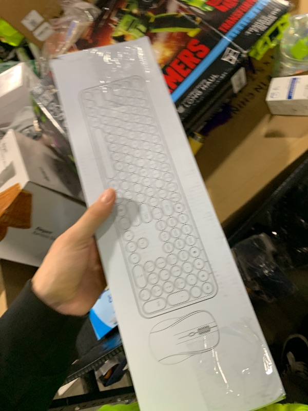 Photo 1 of Wireless Keyboard Mouse Combo, 2.4Ghz Aesthetic Quiet Keyboard and Mouse Wireless, 110 Keys Full Size Ultra-Thin Cute Keyboard for Laptop, Computer, PC, Notebook, Windows, Mac OS (Khaki)