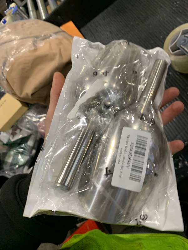 Photo 1 of 1 Pcs Ice Scoop for Freezer, 6 Oz Metal Ice Scooper, Stainless Steel Small Scoops with Round Bottom for Ice Machine Kitchen Flour Bar Party Wedding Pet Dog Food