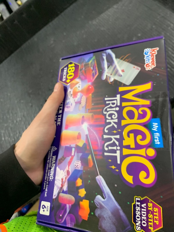 Photo 1 of Klever Kits 180+ Magic Set- My First Magic Trick Kit- Amazing Magician Toy with Step-by-Step Video Lessons, for Kids Aged 6+ Easy Tricks of Wand and Illusion Cards