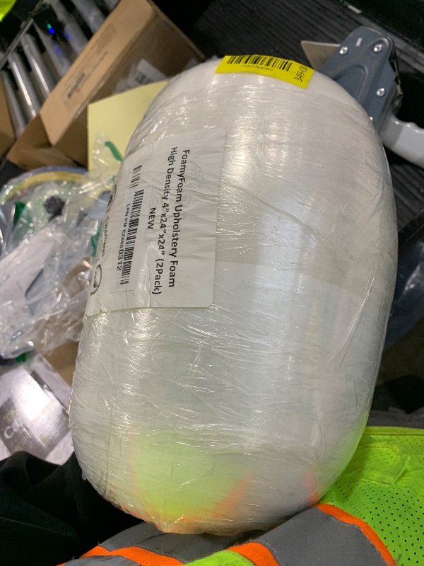 Photo 1 of Foamy Foam 2Pack High Density 4 inch Thick, 24 inch Wide, 24 inch Long Upholstery Foam, Cushion Replacement