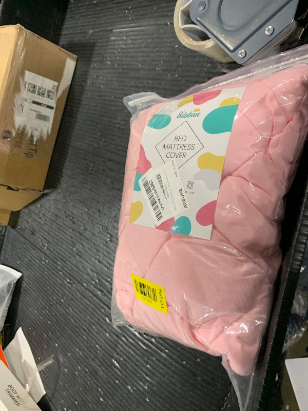 Photo 1 of Sheet for Regalo My Cot Portable Toddler Bed, Joovy Travel Cot (Sheet Only, Bed not Included), Quilted Soft Padded Cover, Pink, 48''×24.5''