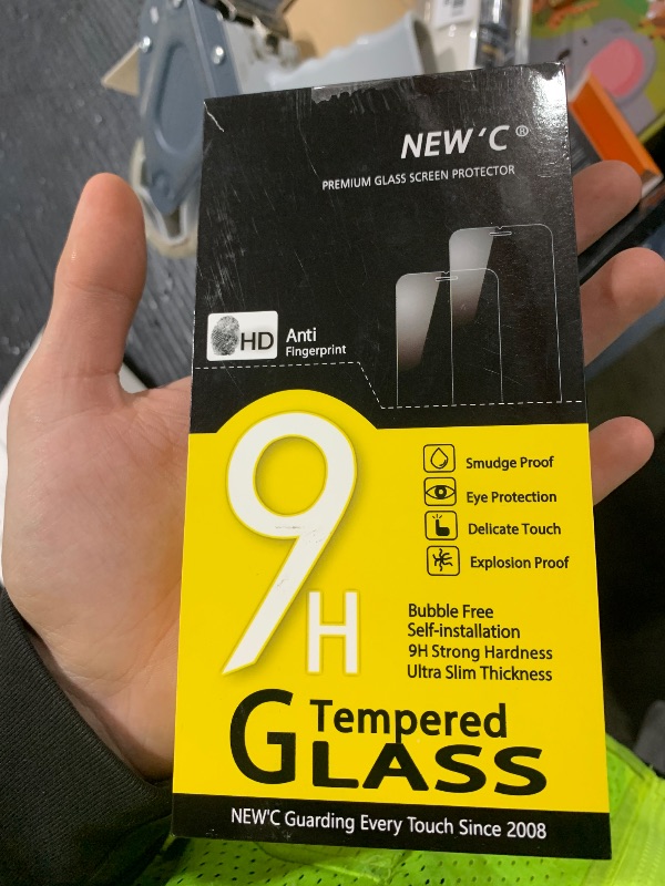 Photo 1 of NEW'C 3 Pack Designed for iPhone 15 Pro Max Screen Protector (6.7 inches),Enhanced Tempered Glass Protection with Easy Installation Tool Included,Ultra Resistant