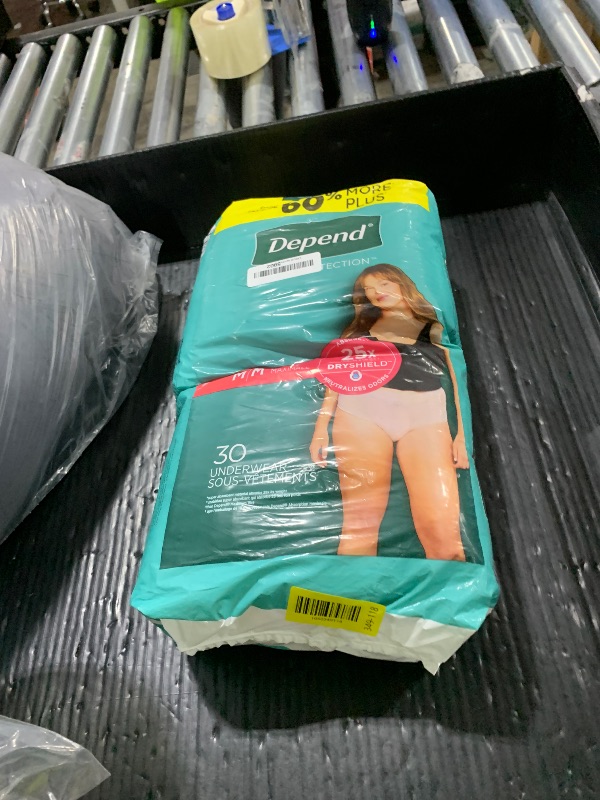 Photo 1 of Depend Fresh Protection Adult Diapers, Incontinence & Postpartum Bladder Leak Underwear for Women, Disposable, Maximum, Medium, Blush, 30 Count, Packaging May Vary