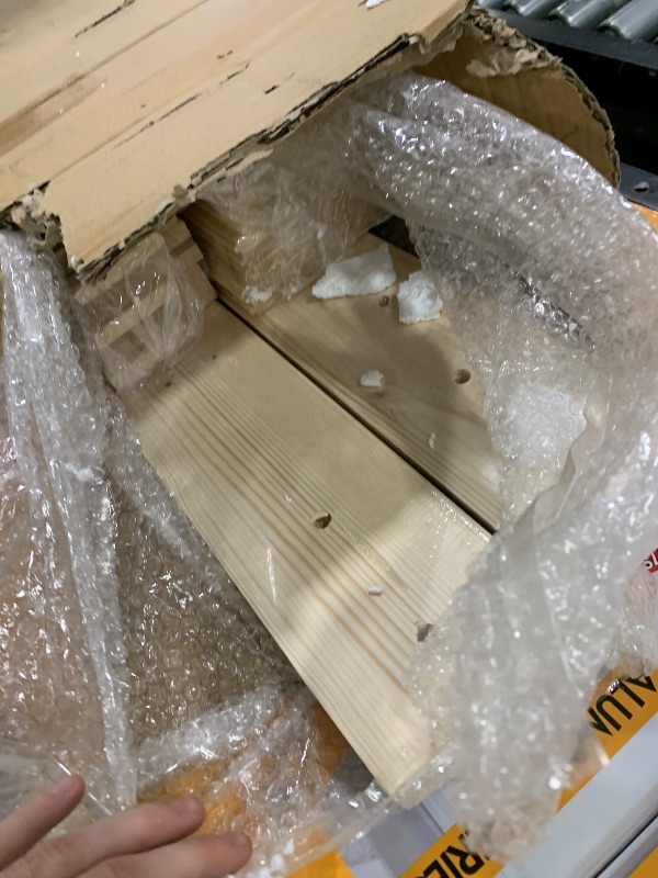 Photo 1 of FREDBECK 60in x 84in Wood Barn Door with 10FT Barn Door Hardware Kit Included K Shape Solid Spruce Panel Need to Assembly