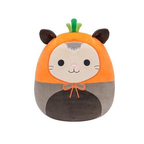 Photo 1 of Squishmallows Original 12-Inch Luanne Grey Opossum with Carrot Hat - Official Jazwares Plush