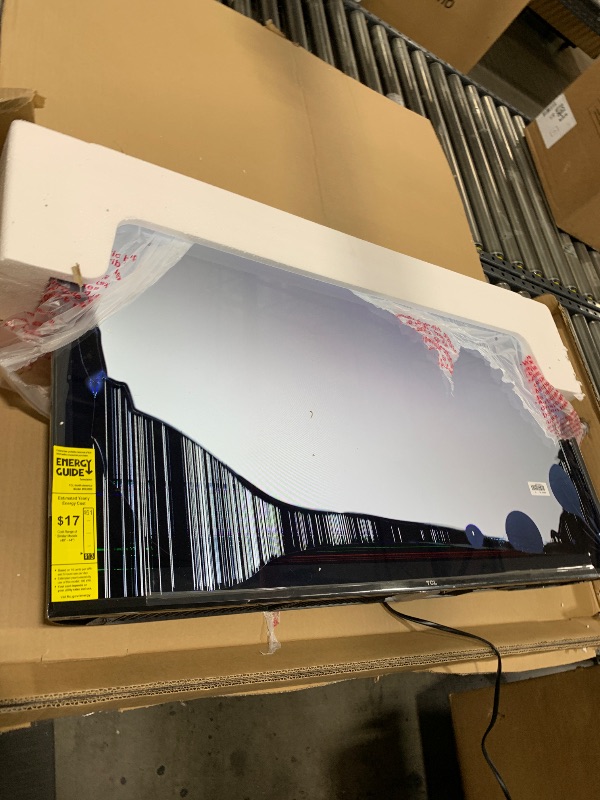 Photo 1 of [SOLD FOR PARTS] TCL 40-Inch Class S3 1080p LED Smart TV with Roku TV (40S350R, 2023 Model), Compatible with Alexa, Google Assistant, and Apple HomeKit Compatibility, Streaming FHD Television,Black