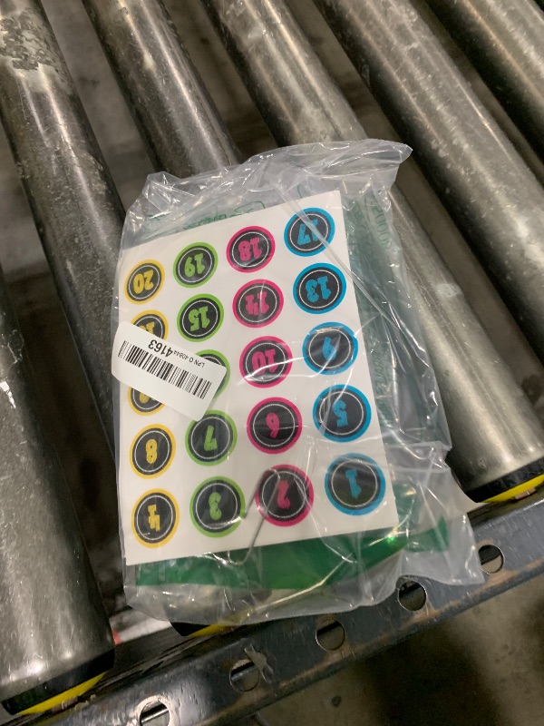 Photo 1 of Teacher Created Resources Chalkboard Brights Numbers Stickers