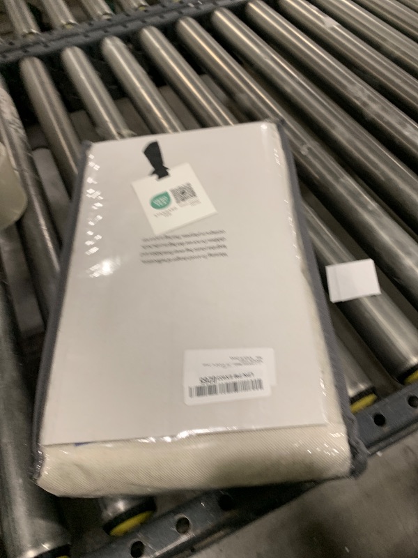 Photo 1 of 100% Blackout Shield Linen Blackout Curtains for Bedroom 84 Inches Long, Back Tab/Rod Pocket Living Room Drapes, Thermal Insulated Blackout Curtains 2 Panels Set, 50" W x 84" L, Cream