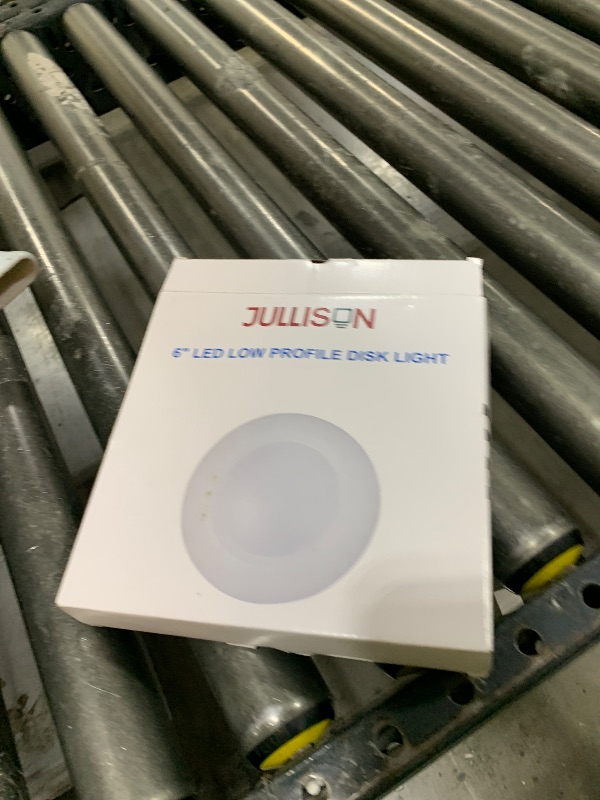 Photo 1 of JULLISON 6 Inch LED Low Profile Recessed & Surface Mount Disk Light, Round, 15W, 900 Lumens, 3000K Warm White, CRI80, Driverless Design, Dimmable, cETLus Listed, White(1 Pack)