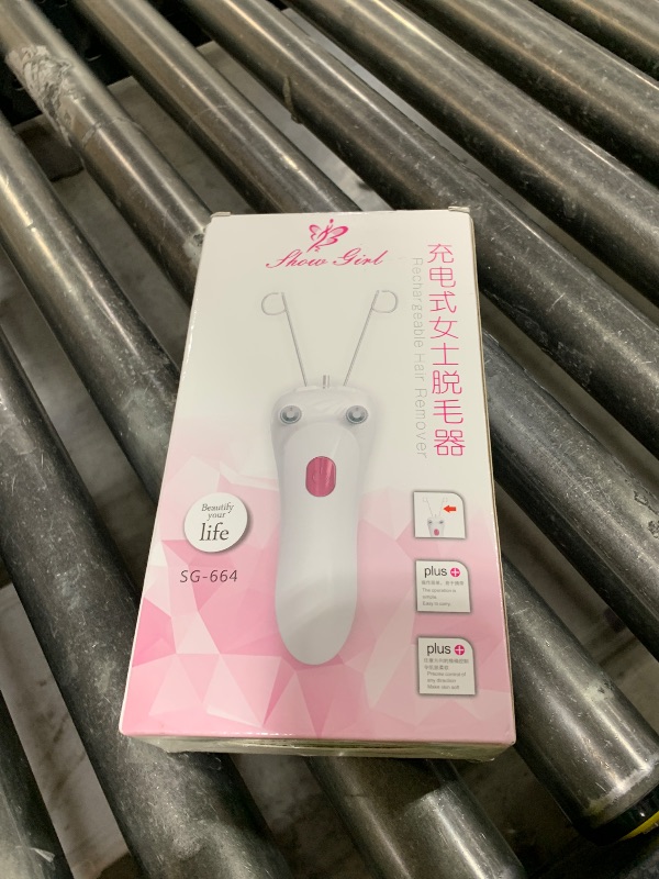 Photo 1 of Facial Hair Remover, Electric Women Cordless Facial Threading Epilator Ladies Beauty Hair Remover USB Rechargeable Facial Trimmer Cotton Threading Hair Shaver