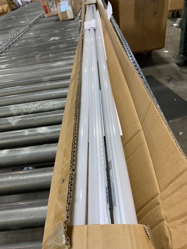 Photo 1 of ELEKICO 8FT Led Bulbs, Double Row Super Bright 72W 5000K T8 8FT Led Shop Light Bulbs, 9000LM FA8 Single Pin 8 Foot Led Light, 8FT Led Bulbs to Replace F96t12 Fluorescent Light Bulb 6 Pack