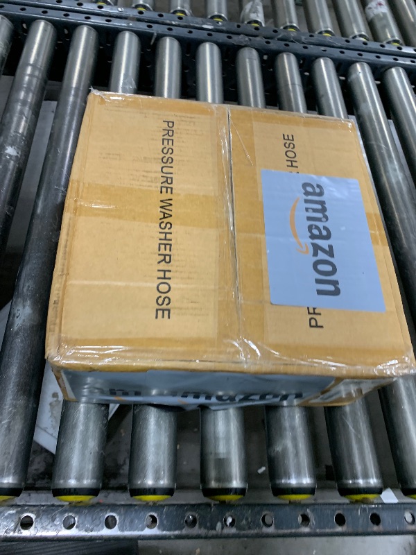 Photo 1 of NAVOHEVEN Pressure Washer Hose 50FT 4000 PSI, Kink Resistant Steel Braided Layer & NonMarking Rubber for Hot/Cold Water, High Power Washer Hose With 3/8 Inch Quick Connect & M22 Fitting, Gray