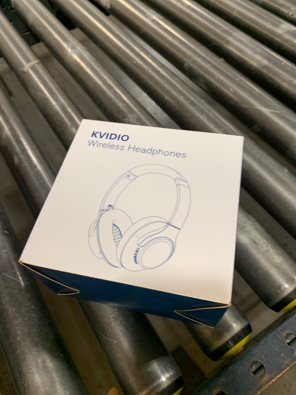 Photo 1 of KVIDIO Bluetooth Headphones Over Ear, 65 Hours Playtime Wireless Headphones with Microphone, Foldable Lightweight Headset with Deep Bass, HiFi Stereo Sound Low Latency for Travel Work Cellphone