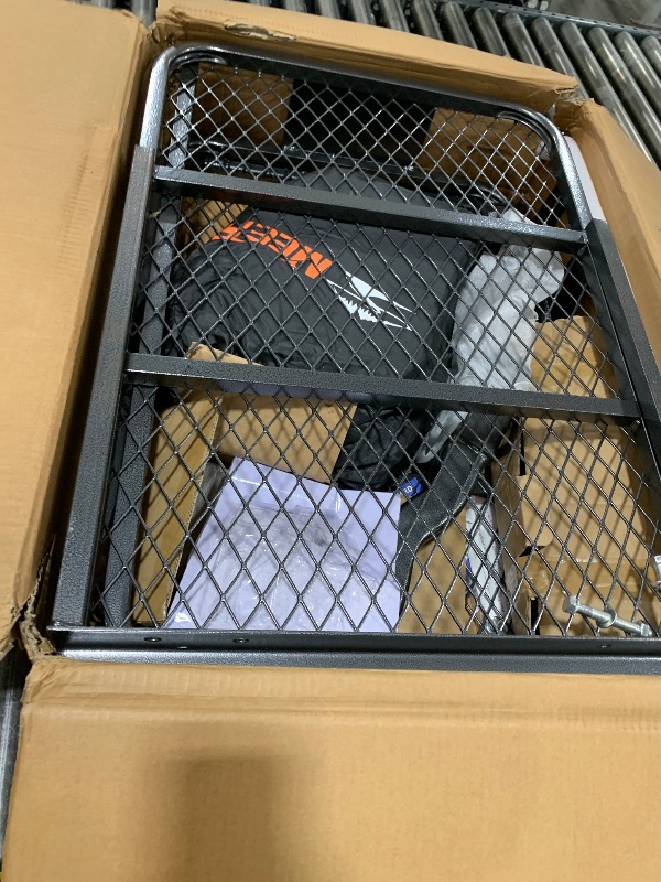 Photo 1 of MeeFar Folding Hitch Mount Cargo Carrier Basket 60" X 20" X 6"+Waterproof Cargo Bag 16 Cubic Feet(58" 19" 24")