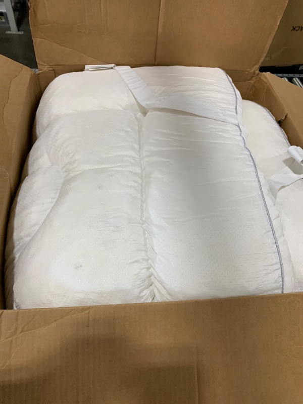 Photo 1 of Decroom 4 Inch Memory Foam Mattress Topper Queen Size, Filled with Breathable Memory Foam Pillow Topper, Soft Fluffy Supportive Bed Mattress Pad for Back Pain Relief, 80x60x4 Inch