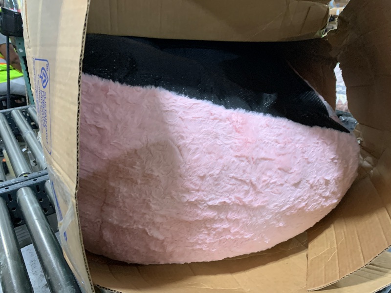 Photo 1 of MAXYOYO Bean Bag Chair for Kids, Shell Shaped Bean Bag Couch for Boys and Girls, Toddler Chair Bean Bag Sofa for Playroom, Nursery Room, Pink