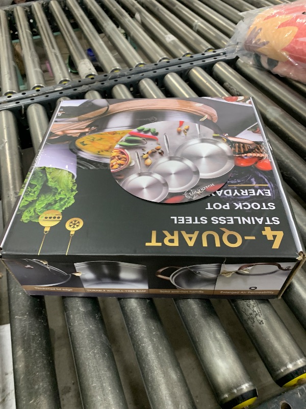 Photo 1 of LOLYKITCH 12 Inch Tri-Ply Stainless Steel Sauté Pan with Lid,4 QT Hot Pot, Everyday Pan,Kadhai,Induction Cooking Pan,Jumbo Cooker,Dishwasher and Oven Safe.