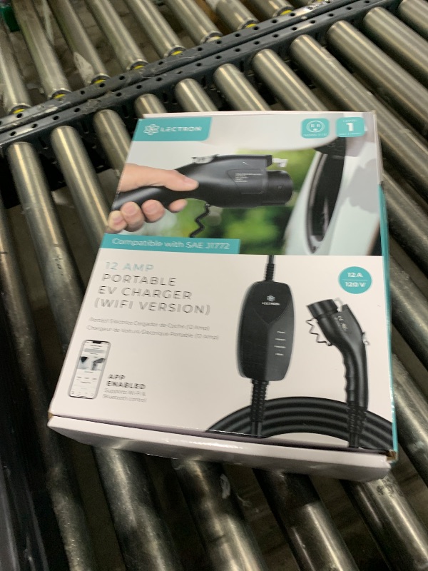 Photo 1 of Lectron Level 1 J1772 EV Charger (WiFi) with App Control - 120V, 12 Amp, & 16 ft Cord - Portable Charger for J1772 EVs with NEMA 5-15 Plug - Compatible with All J1772 Evs