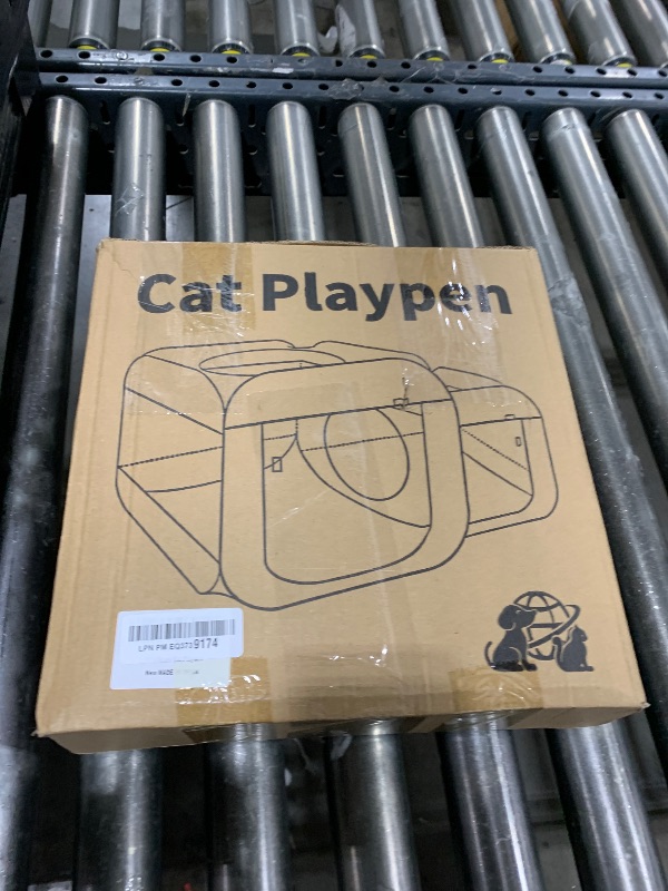 Photo 1 of Tailtastic Large Cat Playpen with Separate Areas,Outdoo&Indoor Cat Enclosures,Portable Pet Playpen for Indoor Cats,Puppy and Small Animals, Dog Playpen with Carrybag.