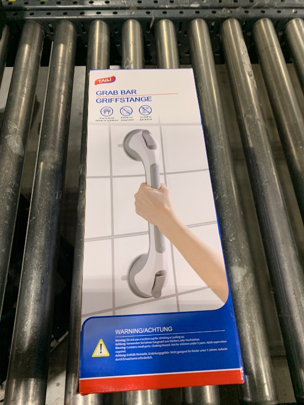 Photo 1 of TAILI Shower Grab Bar Glow in The Dark, 2 Pack 16.8 in Grab Bars for Bathtubs and Showers,Shower Handles Shower Rails for Seniors and Elderly,Bathroom Safety Grip Removable No Drilling Waterproof Blue