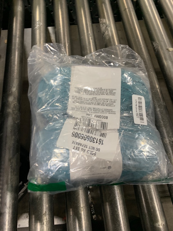 Photo 1 of Bernat Maker Teal Yarn - 2 Pack of 250g/8.8oz - 72% Cotton 28% Nylon - #5 Bulky - 290m/317Yards - for Knitting, Crochet and Amigurumi