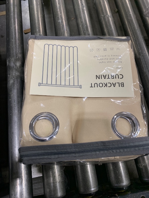 Photo 1 of 100% Blackout Shield Linen Blackout Curtains for Bedroom 84 Inches Long, Back Tab/Rod Pocket Living Room Drapes, Thermal Insulated Blackout Curtains 2 Panels Set, 50" W x 84" L, Cream