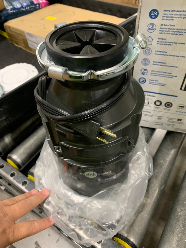 Photo 1 of InSinkErator Badger 5XP Garbage Disposal with Power Cord, Standard Series 3/4 HP Continuous Feed Food Waste Disposer, Badger 5XP W/C
