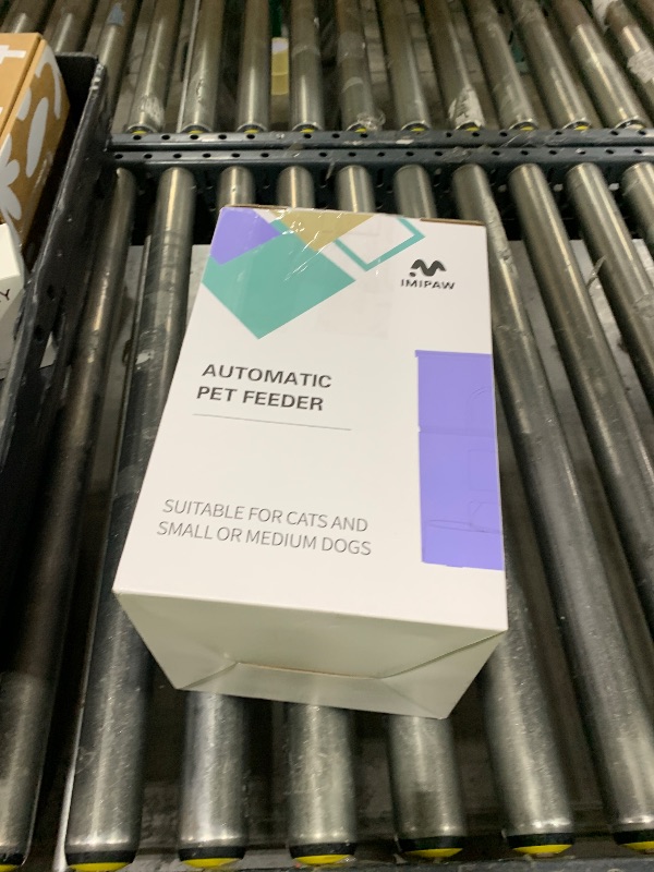 Photo 1 of IMIPAW Automatic Cat Feeders, 3L Timed Cat Dry Food Dispenser, Dual Power Supply, Programmable Portion Size, 1-6 Meals Per Day, Auto Pet Feeder for Cats and Small Dogs, with Desiccant Bags