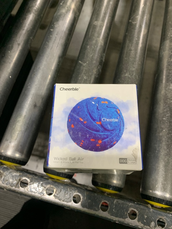 Photo 1 of Cheerble Smart Interactive Dog Toy, Wicked Ball AIR, Automatic Moving, Bouncing, and Rotating, E-TPU Material, IPX7 Waterproof Rating, Active Rolling Ball for Medium and Large Dogs