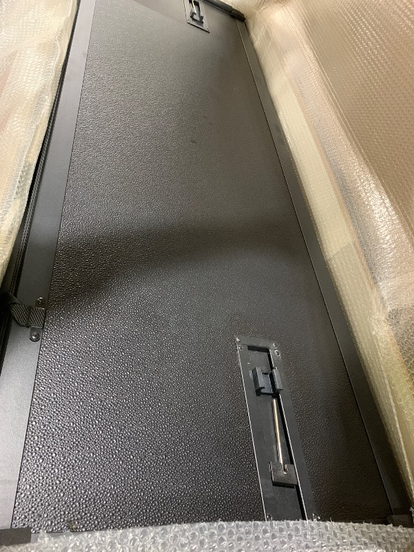 Photo 1 of Tono King FRP Hard Tri-fold Tonneau Cover Fold Truck Bed Covers Compatible with 2015-2026 Ford F150 | F150 Lightning 5' 5" Bed (66")