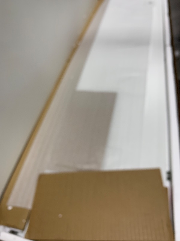 Photo 1 of SHW 55 x 28 Inches Electric Height Adjustable Standing Desk with Drawer and Memory Preset, White