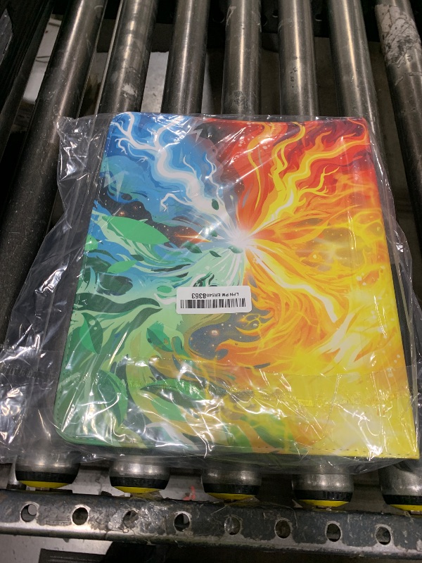 Photo 1 of Trading Card Binder for TCG Cards, 9-Pocket Portable Card Collector Ablum Holder Book Fits 900 Cards with 50 Removable Sleeve, Waterproof BKM Card Binder Display Storage Carrying Cases for TCG-Storm
