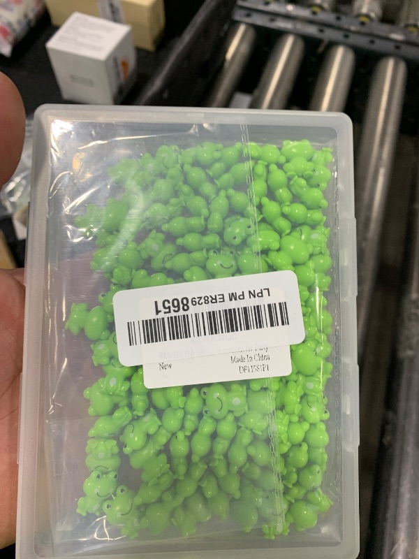 Photo 1 of FXMHEHBB 100 Pack Mini Green Plastic Frogs, Small Frog Figurine Tiny Frogs to Hide Fairy Garden Miniature Dollhouse Home Decor Frog Decorations for Party