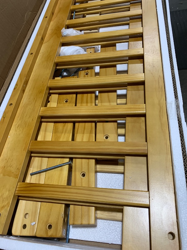 Photo 1 of twin floor platform bed with fence without door